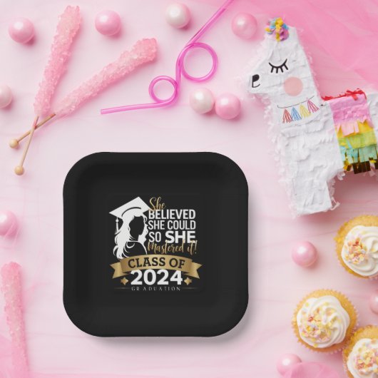 Assiettes En Carton Elle Croyait Qu'Elle Pouvait Le Faire Pour La Maît (Fête)