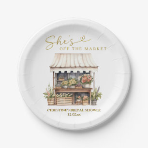 Assiettes En Carton Elle est hors du Marché Baby Shower