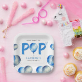 Assiettes En Carton Elle est prête à faire des ballons Baby shower de (Fête)