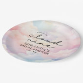 Assiettes En Carton Elle est sur Cloud Neuf Dreamy Stars Fête des mari (Angle)