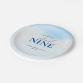 Assiettes En Carton Elle est sur la fête de mariage Cloud 9 Dreamy Pas (Angle)