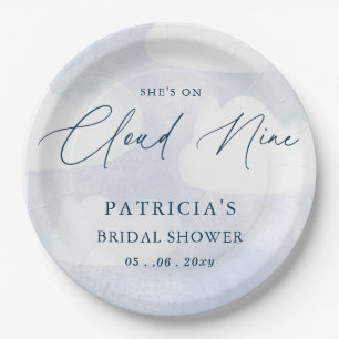 Assiettes En Carton Elle est sur la Fête des mariées Cloud Nine
