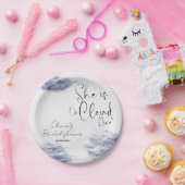 Assiettes En Carton Elle est sur le nuage neuf (Fête)