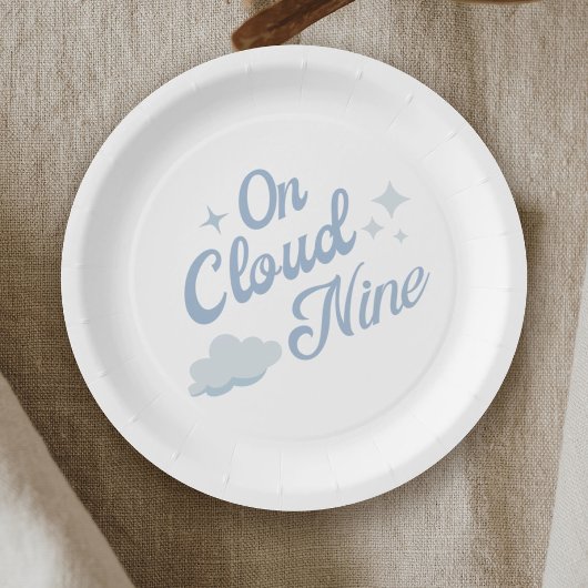 Assiettes En Carton Elle est sur un nuage Bachelorette Party