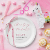 Assiettes En Carton Elle noue la Fête des mariées (Fête)