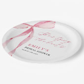 Assiettes En Carton Elle noue la Fête des mariées (Angle)