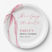 Assiettes En Carton Elle noue la Fête des mariées (Devant)