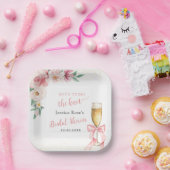 ASSIETTES EN CARTON ELLE NOUE LE NOEUD LANCEMENT DE MARIÉE (Fête)