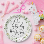 Assiettes En Carton Elle Noue Les Fils de Mariée (Fête)