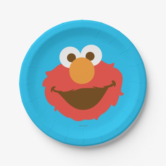 Assiettes En Carton Elmo Face (Devant)