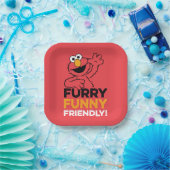 Assiettes En Carton Elmo | Furry Amical (Fête)