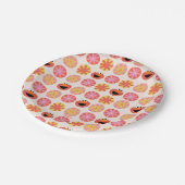 Assiettes En Carton Elmo Pom-Pom Motif (Angle)