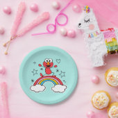 Assiettes En Carton Elmo Rainbow Doodley Graphic (Fête)