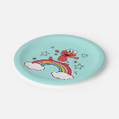 Assiettes En Carton Elmo Rainbow Doodley Graphic (Angle)