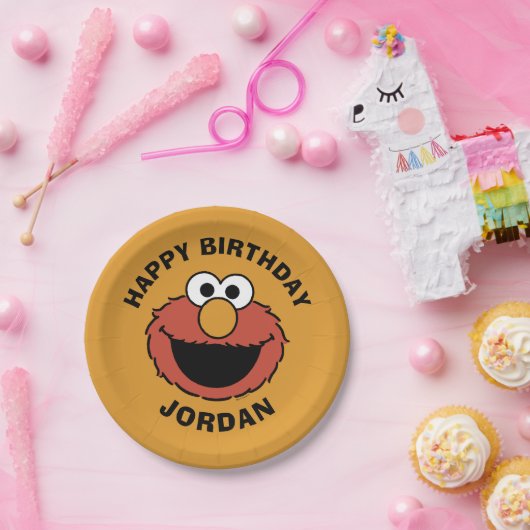 Assiettes En Carton Elmo Smiling Face (Fête)