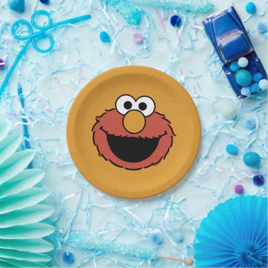 Assiettes En Carton Elmo Smiling Face (Fête)