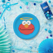 Assiettes En Carton Elmo visage souriant avec halo (Fête)