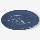 Assiettes En Carton Eloquence Marine Graduation (Angle)