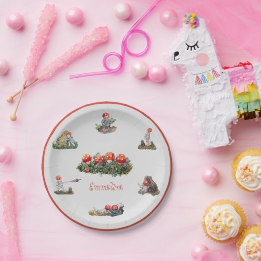 Assiettes En Carton Elsa Beskow Enfants de la forêt (Fête)