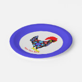 Assiettes En Carton Emblème national portugais de Barcelone (Angle)