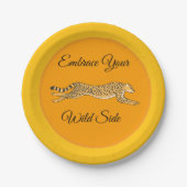 Assiettes En Carton Embrace Running Cheetah Paper Plates (Devant)