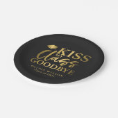 Assiettes En Carton Embrassez ma fête de remise des diplômes élégante (Angle)