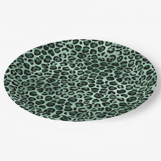 Assiettes En Carton Emerald et Gold Safari Series Design 9 (Angle)