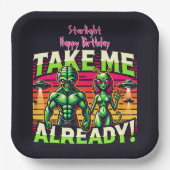 Assiettes En Carton Emmène-moi au-delà des étoiles ! (Recto)