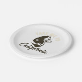 Assiettes En Carton Emmenez-Moi Sur Des Plaques De Papier De Californi (Angle)