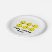 Assiettes En Carton Emoji a personnalisé les plaques à papier (Angle)