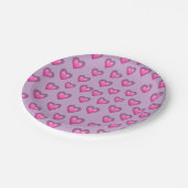 Assiettes En Carton Emoji de la Saint-Valentin (Angle)