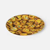 Assiettes En Carton "Emotion Spectrum : Unique Emoji Style Design" (Angle)