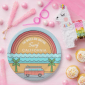 Assiettes En Carton Emplacement personnalisé Plaques papier surf (Fête)