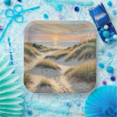 Assiettes En Carton Emplacements des dunes de sable (Fête)