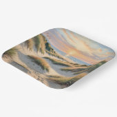 Assiettes En Carton Emplacements des dunes de sable (Angulaire)