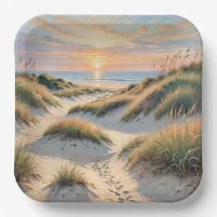 Assiettes En Carton Emplacements des dunes de sable