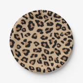 Assiettes En Carton Empreinte de léopard (Devant)