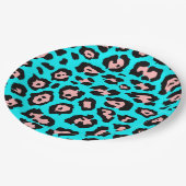 Assiettes En Carton Empreinte de léopard mignon (Angle)