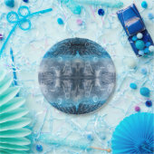 Assiettes En Carton Empreinte de lune de méduse (Fête)