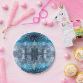 Assiettes En Carton Empreinte de lune de méduse (Fête)