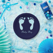 Assiettes En Carton Empreintes bébé (Garçon) (Fête)