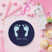 Assiettes En Carton Empreintes bébé (Garçon) (Fête)