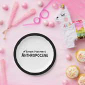 Assiettes En Carton Empreintes Carbone - Anthropocène (Fête)