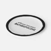 Assiettes En Carton Empreintes Carbone - Anthropocène (Angle)