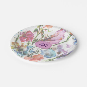 ASSIETTES EN CARTON EMPREINTES DE PATTES PUPPY  PLAQUES DE PAPIER