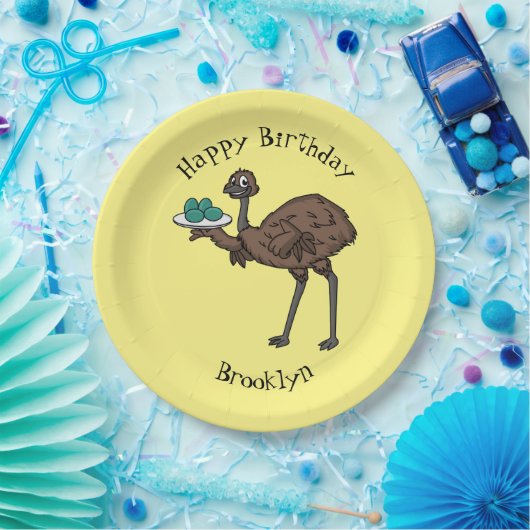 Assiettes En Carton Emu avec dessin animé d'oeufs (Fête)