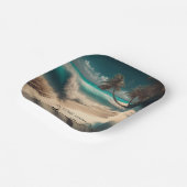 Assiettes En Carton En amour avec la mer | Art tropical (Angulaire)