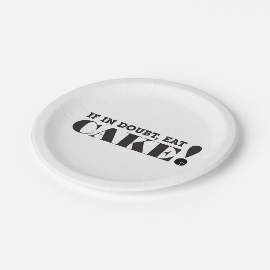 ASSIETTES EN CARTON EN CAS DE DOUTE, MANGEZ LE GÂTEAU ! - (Angle)