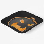 ASSIETTES EN CARTON EN COLÈRE NOIR ORANGE HALLOWEEN CITROUILLE (Angulaire)