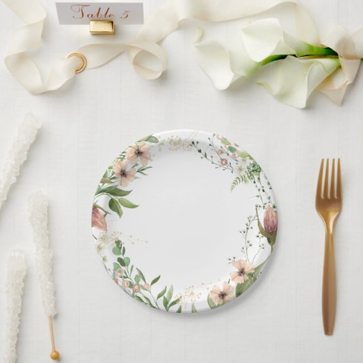 Assiettes En Carton En grandissant comme un premier anniversaire de ma (Mariage)